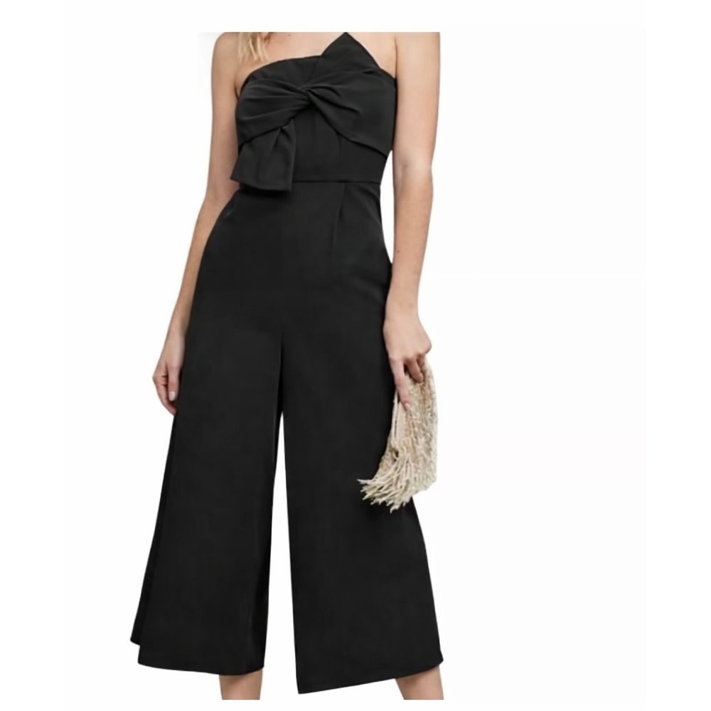 Hailee C {Anthropologie} black jumpsuit, size 6